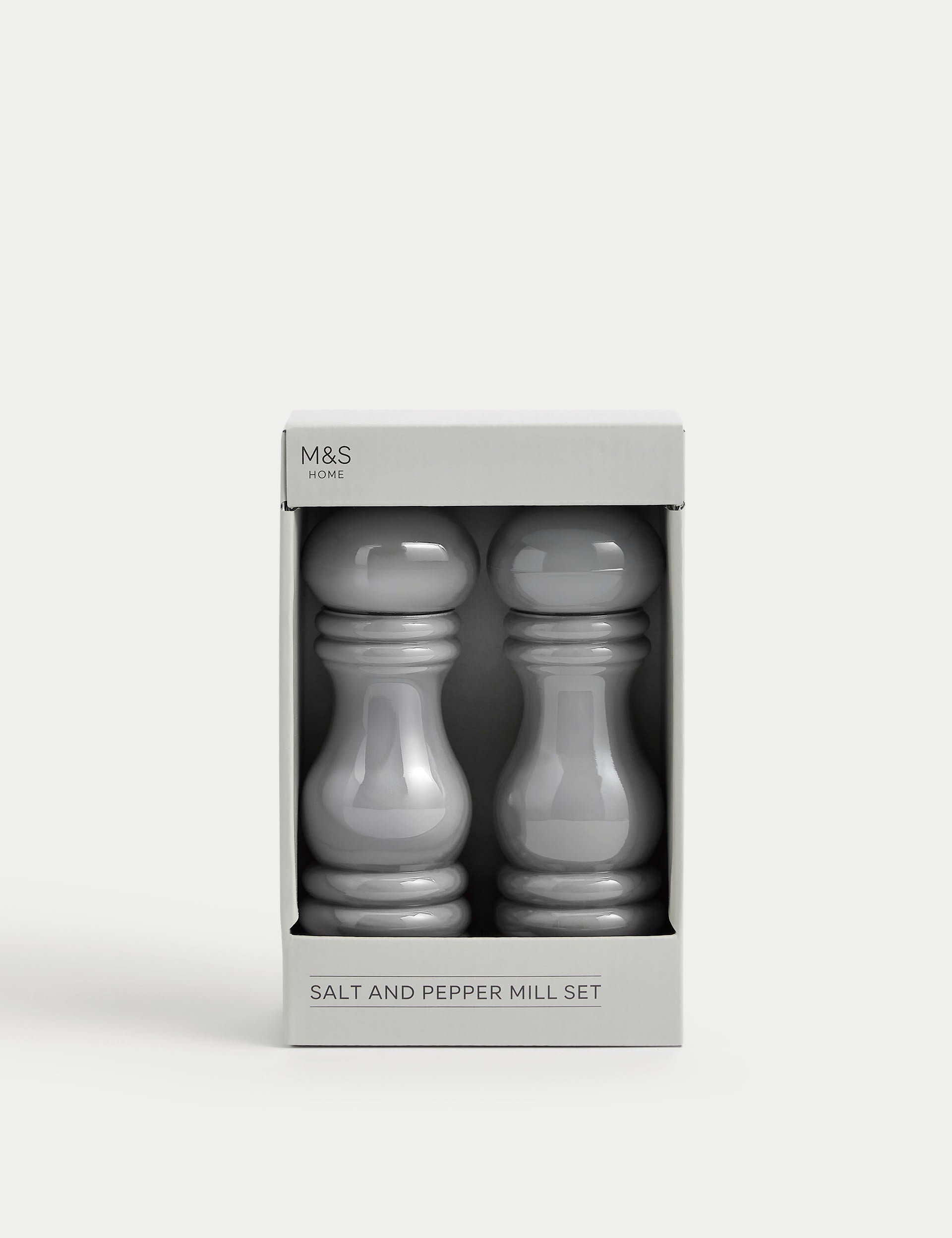 Salt and pepper mill set (British brand)