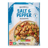 Salt and pepper seasoning with garlic and chilli flakes (British brand)
