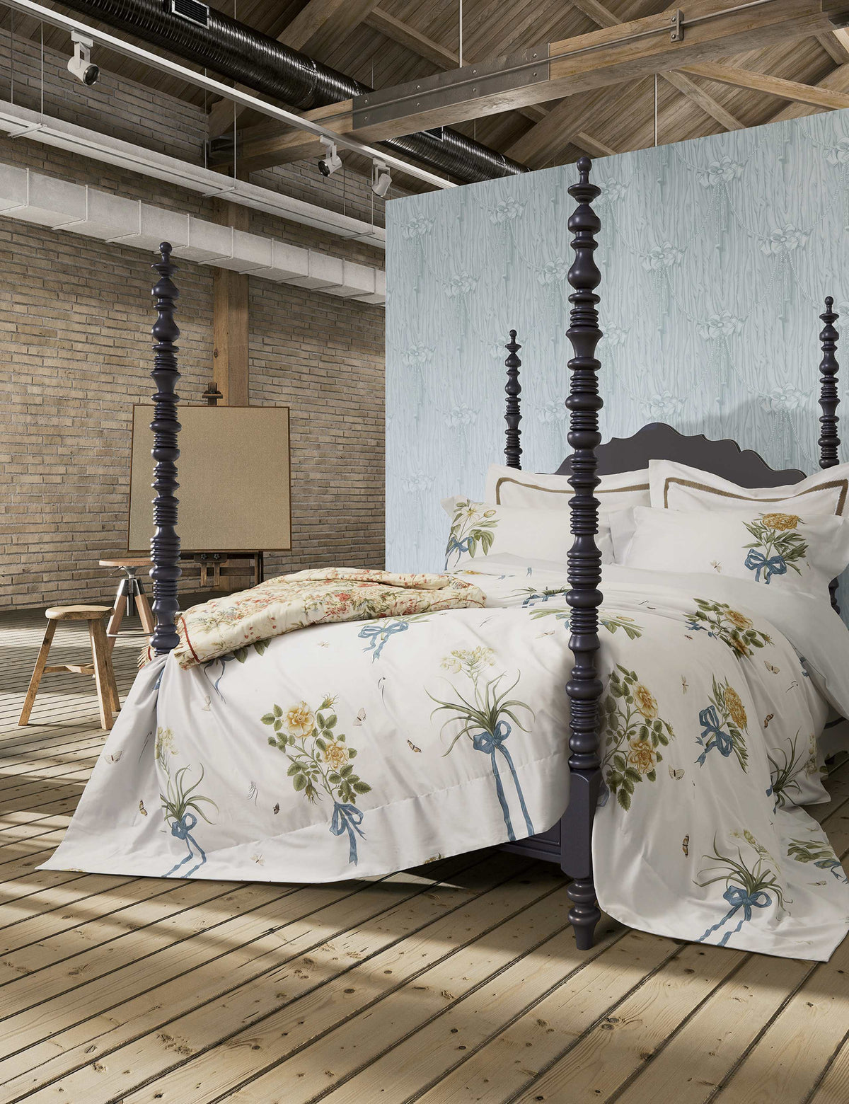 Sanderson Cupids Beau bedset, imported from the UK