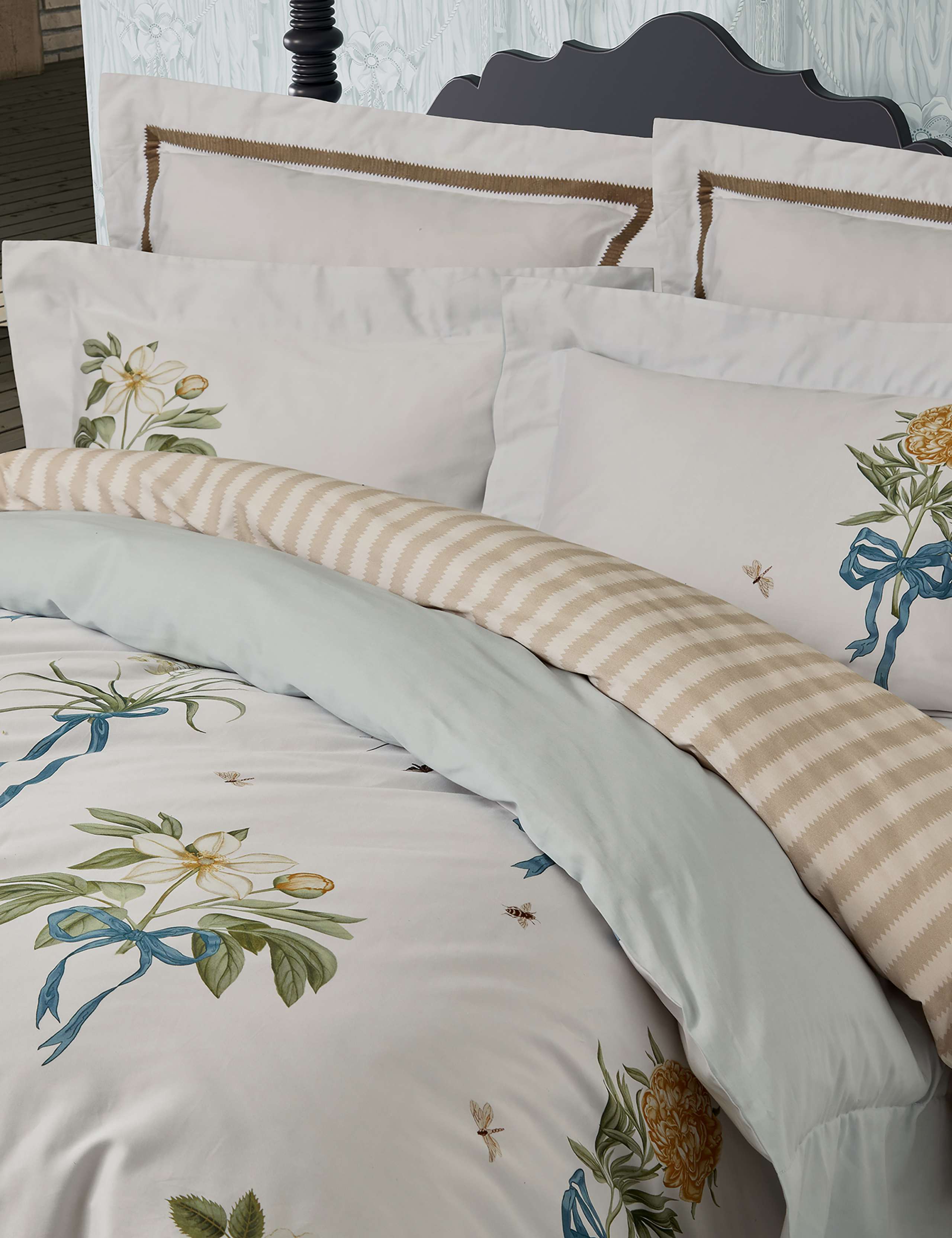 Sanderson Cupids Beau bedset, imported from the UK