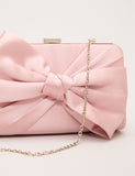 Phase Eight satin bow chain strap clutch bag, UK version