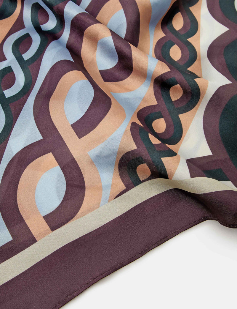 Accessorize satin multi-link square scarf - British product