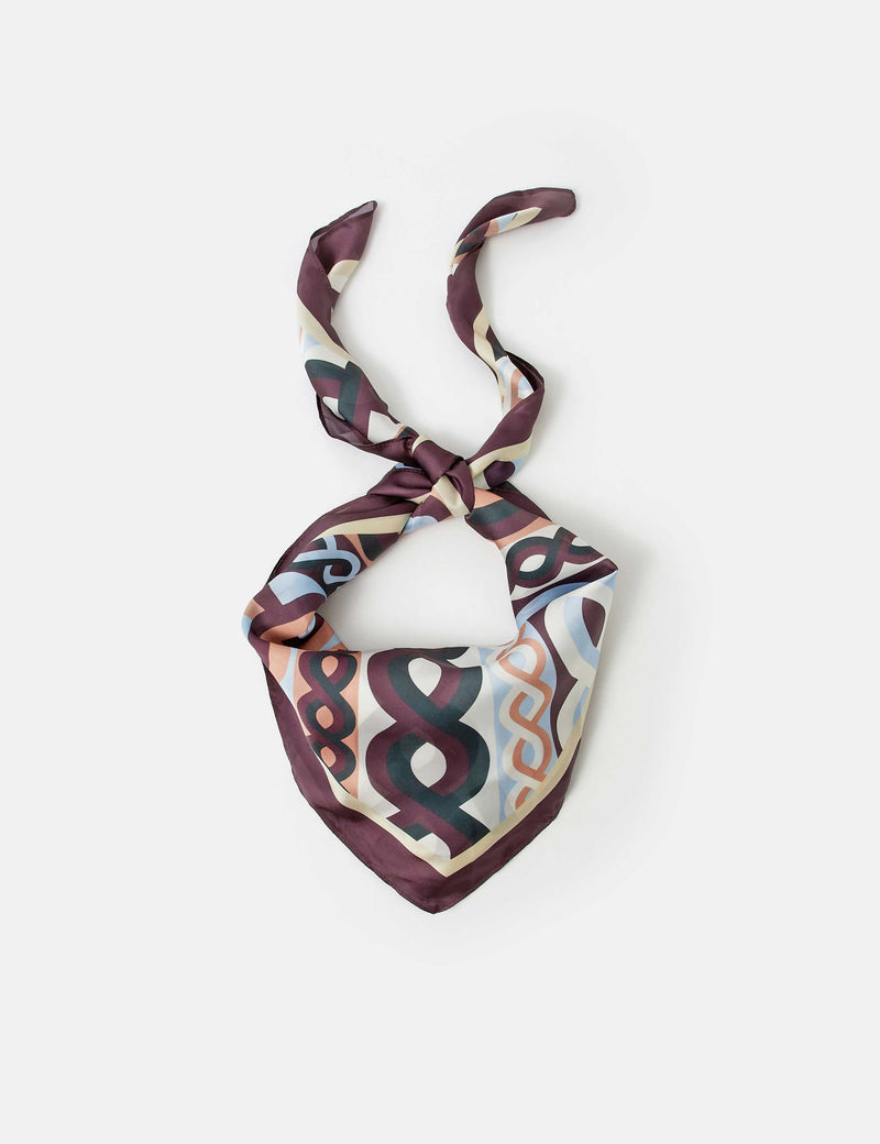 Accessorize satin multi-link square scarf - British product