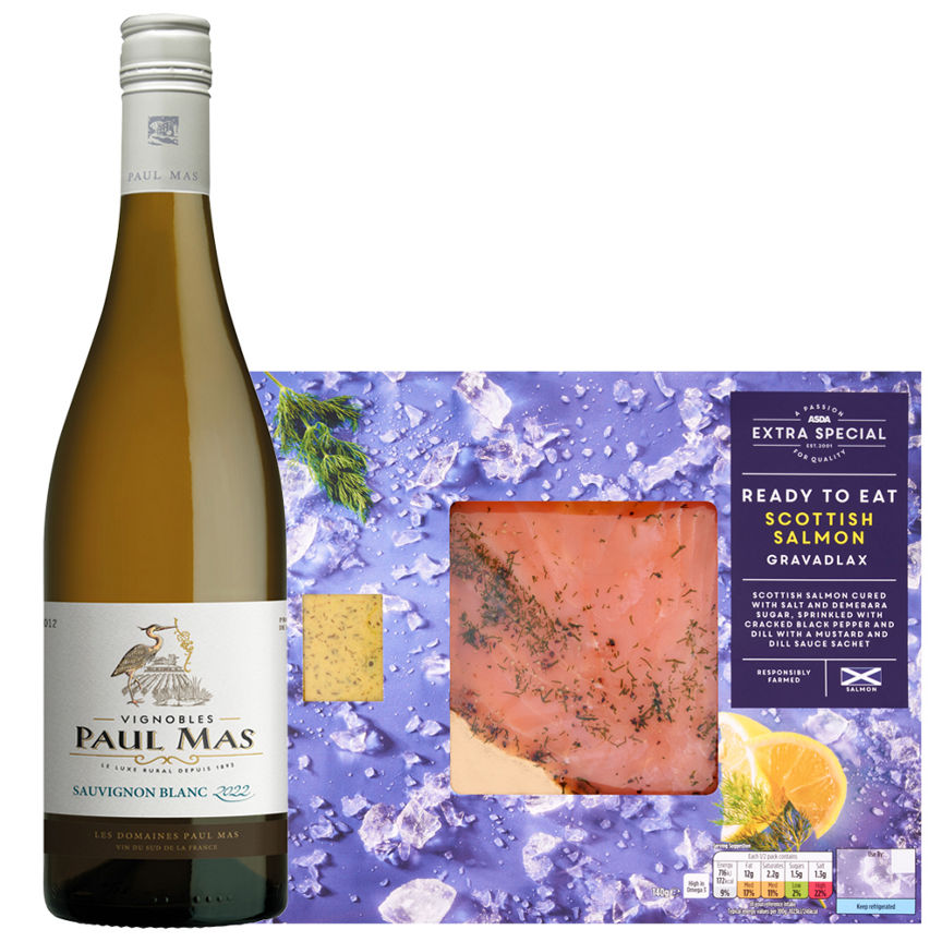 Sauvignon Blanc & Salmon Wine Pairing Bundle GOODS ASDA   