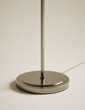 Scallop pleated shade brass base floor lamp (British brand)