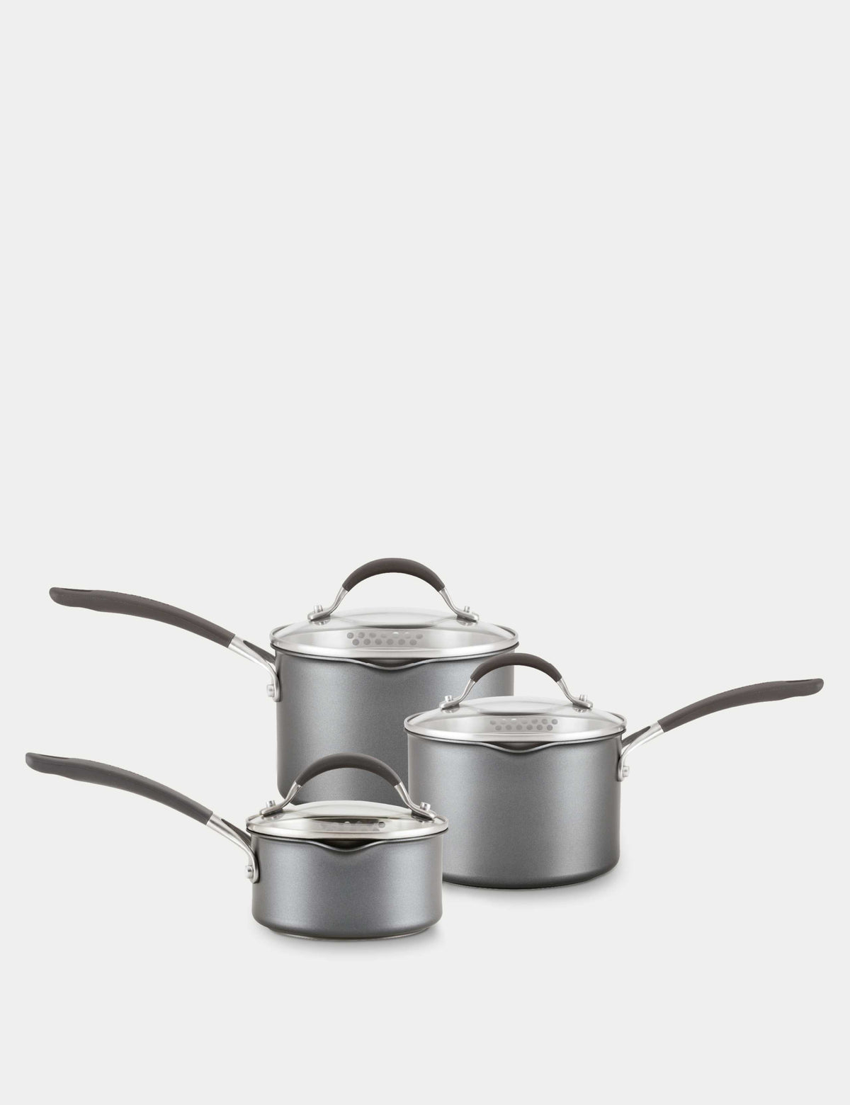 Scratch Defense non-stick saucepan set 3-piece - British product