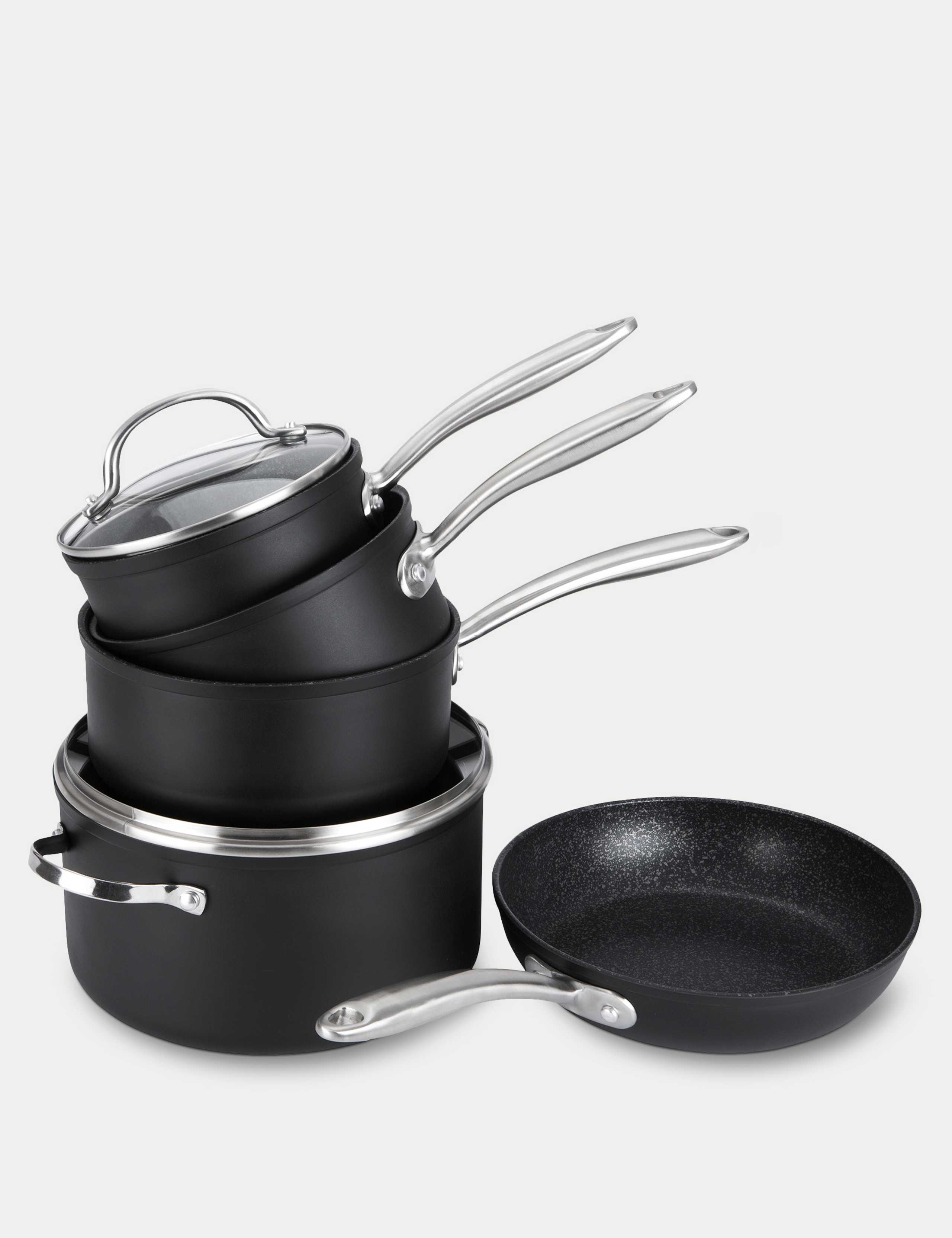 Scratch Guard non-stick pan set of 5 (British brand)