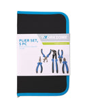 Pliers screwdriver set 5-piece tool pouch (British brand)