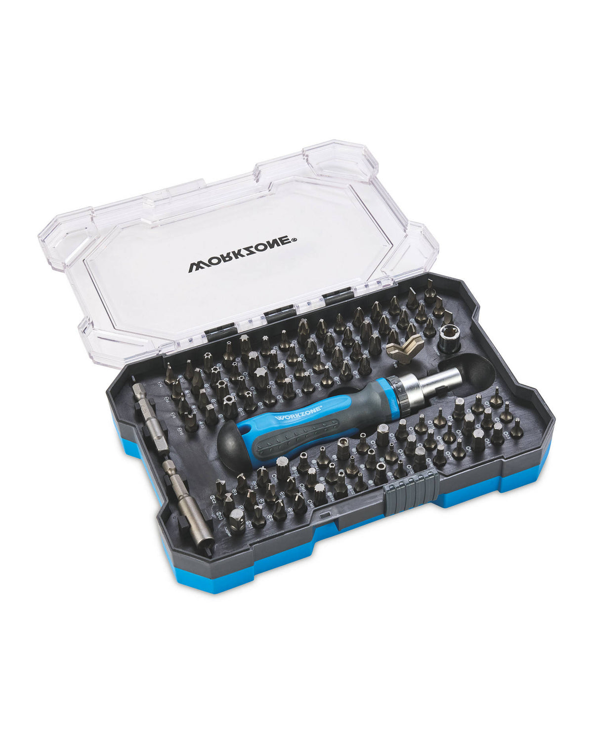 Screwdriver bit set 99 pieces with 6.35mm drive bits (British brand)