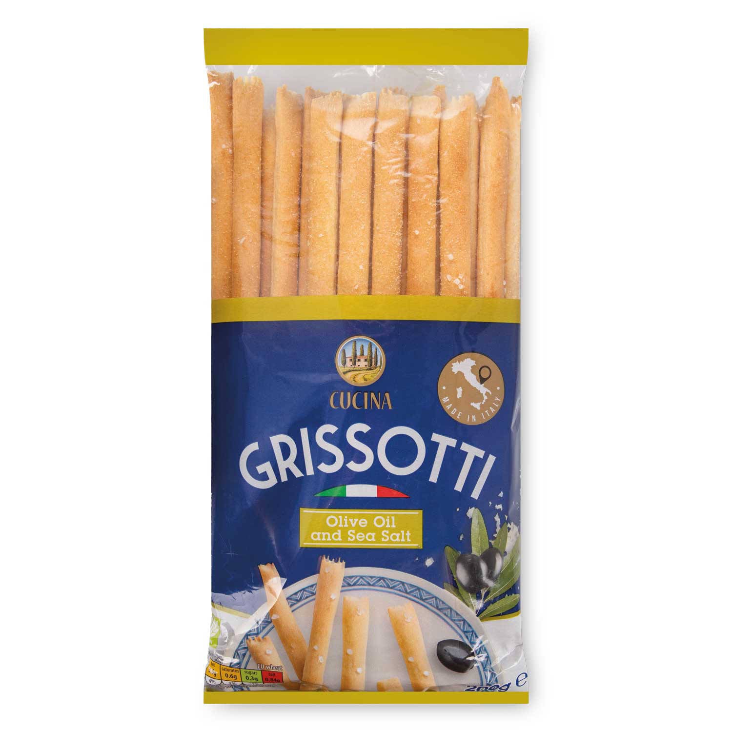 Cucina breadsticks Sea Salt, imported from the UK