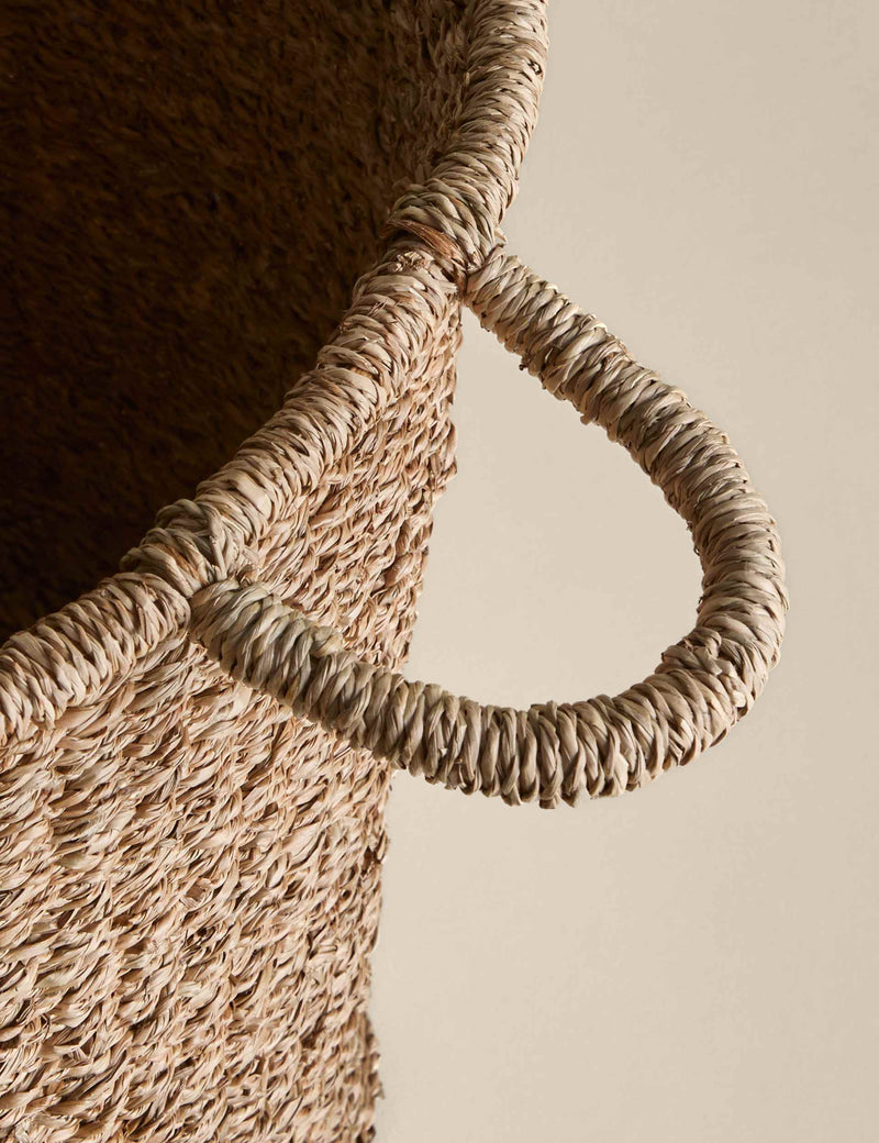 Seagrass large round storage basket, imported from the UK