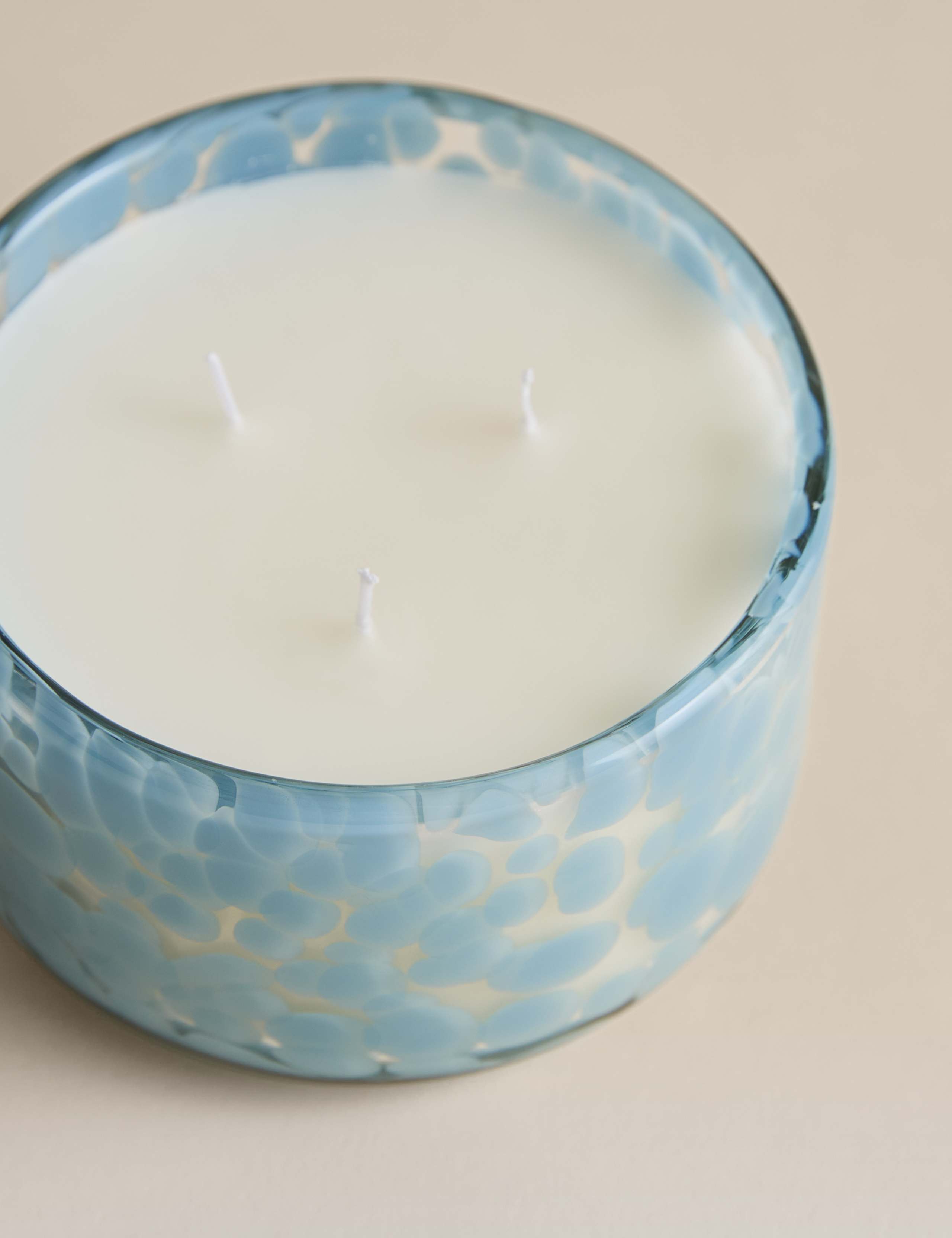 Seasalt and Cedar confetti three-wick candle (British brand)
