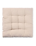 Seat Cushions 2 Pack 40cm x 40cm, Square or Round, Grey Print, Anthracite or Beige
