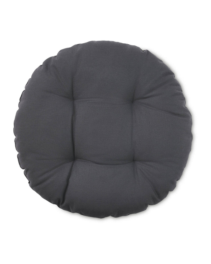 Seat Cushions 2 Pack 40cm x 40cm, Square or Round, Grey Print, Anthracite or Beige