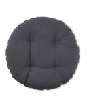 Seat Cushions 2 Pack 40cm x 40cm, Square or Round, Grey Print, Anthracite or Beige