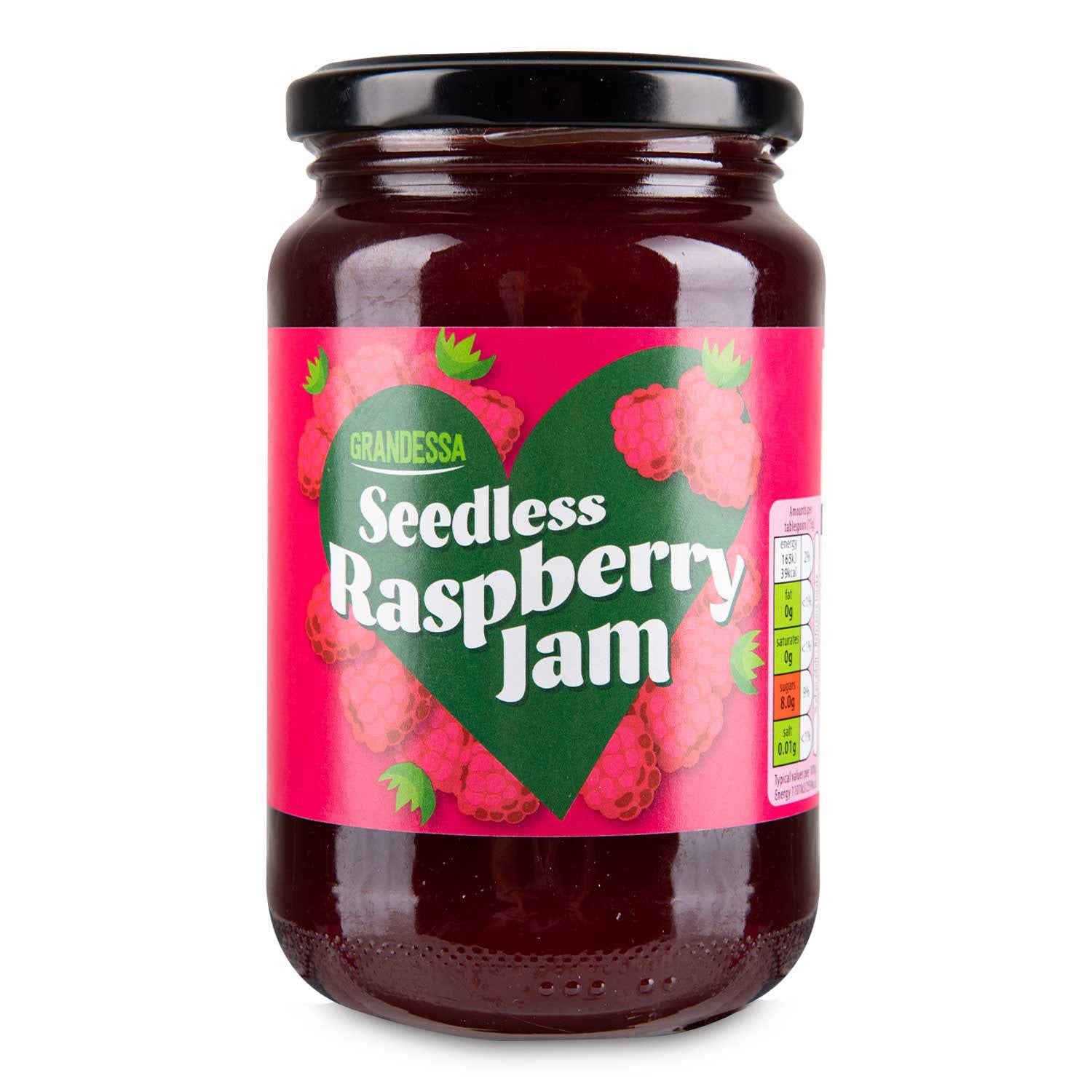 Seedless raspberry jam, UK version
