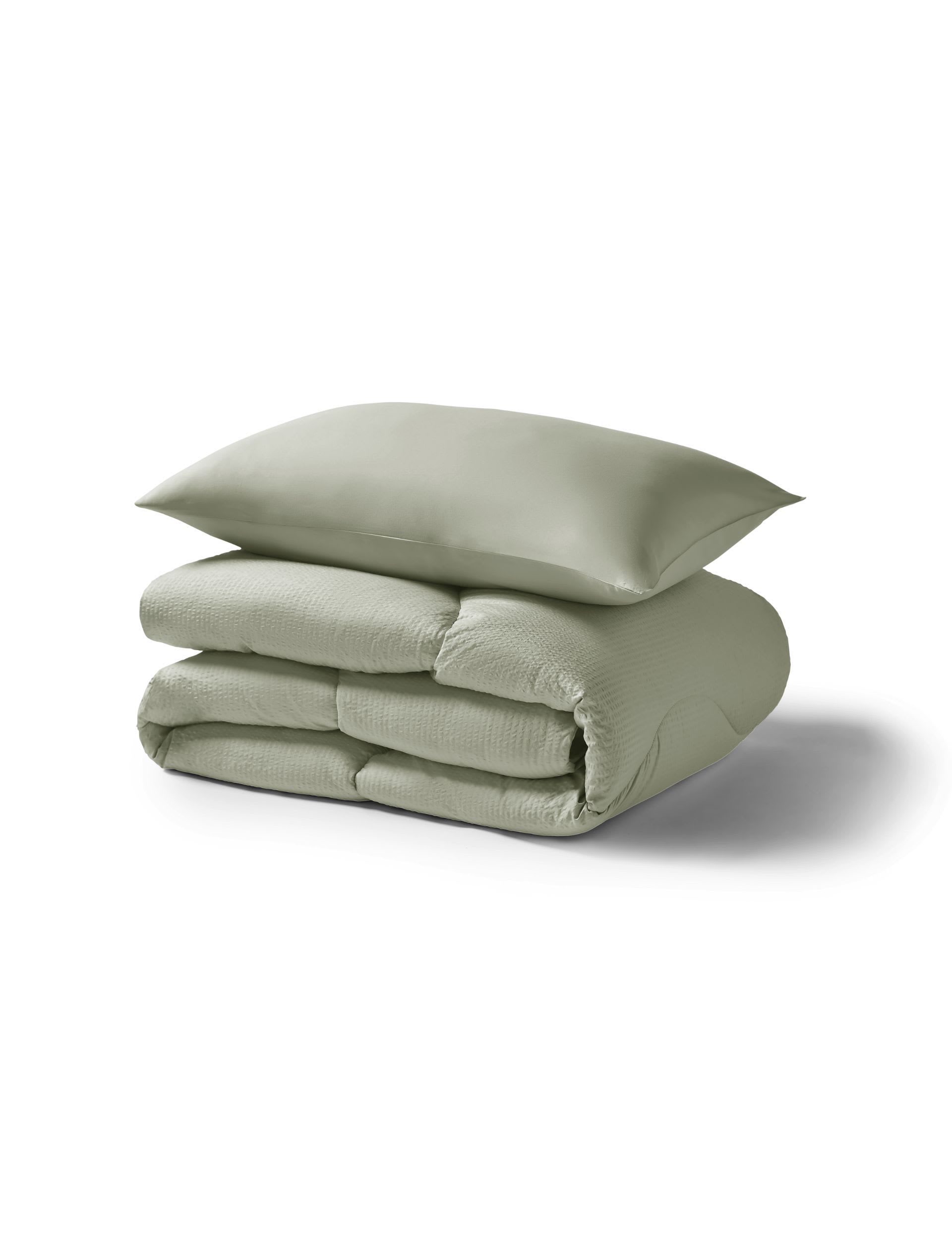 Night Lark seersucker 4.5 tog coverless duvet set (British brand)