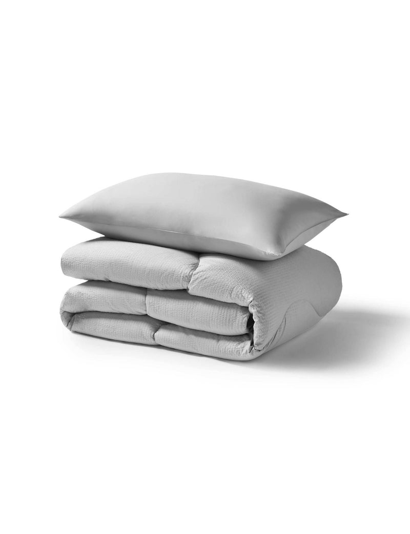 Night Lark seersucker 4.5 tog coverless duvet set (British brand)
