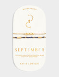 Katie Loxton waterproof birthstone bracelet lapis lazuli - British product