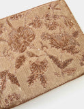 Accessorize sequin clutch bag with floral beaded chain strap (British brand)