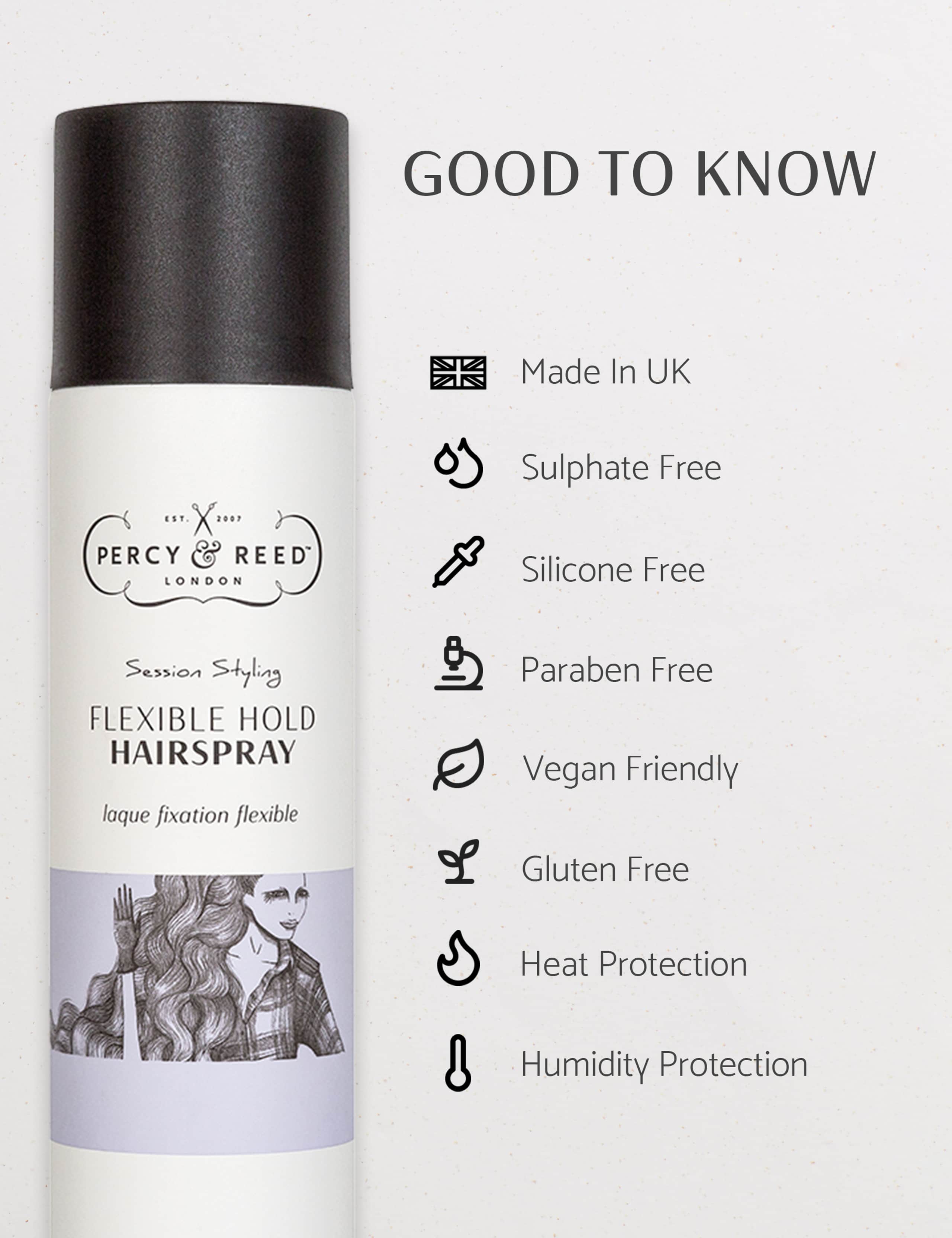 Percy & Reed Session Styling Flexible Hold Hairspray 250ml (British brand)