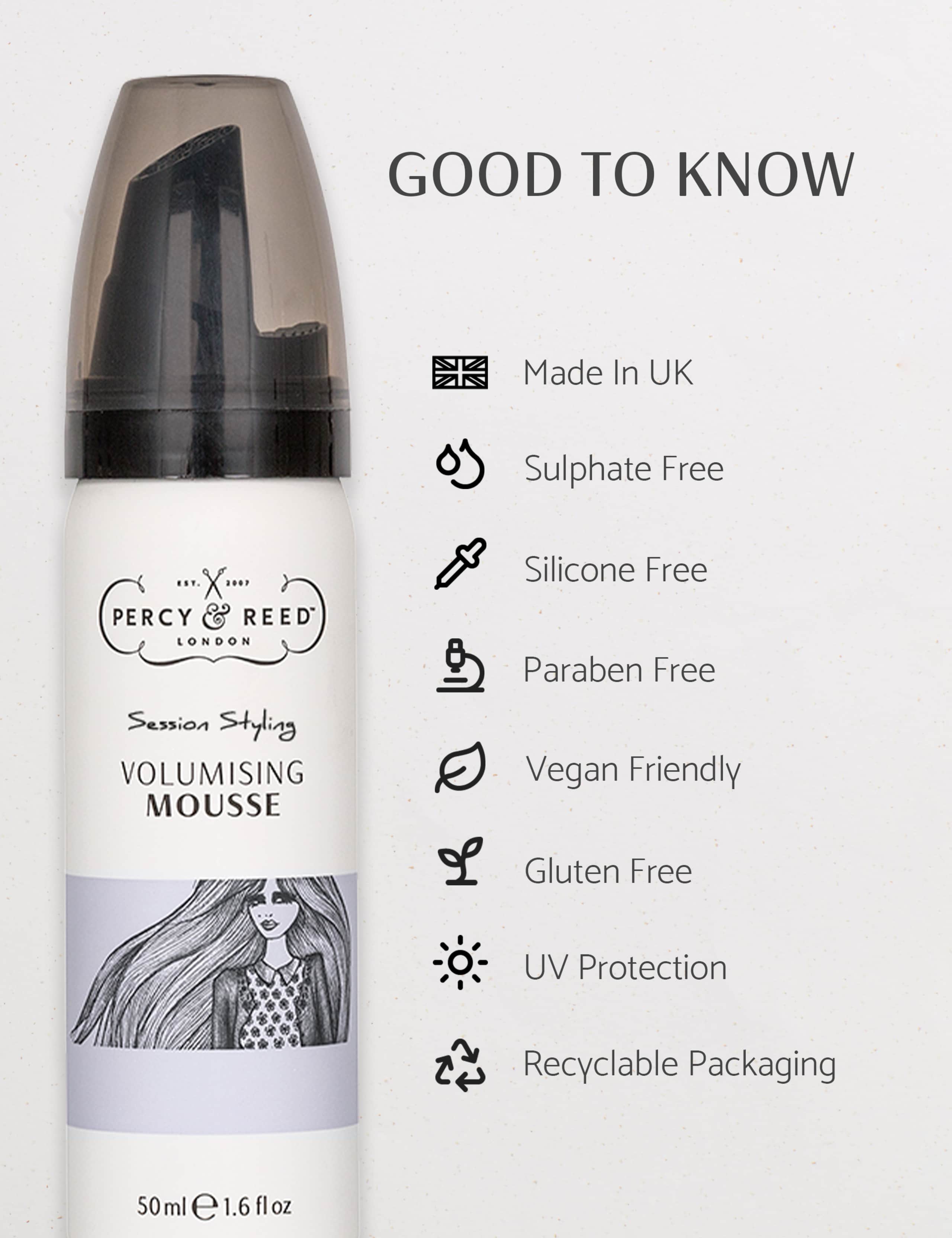 Percy & Reed volumising mousse 50ml - British product