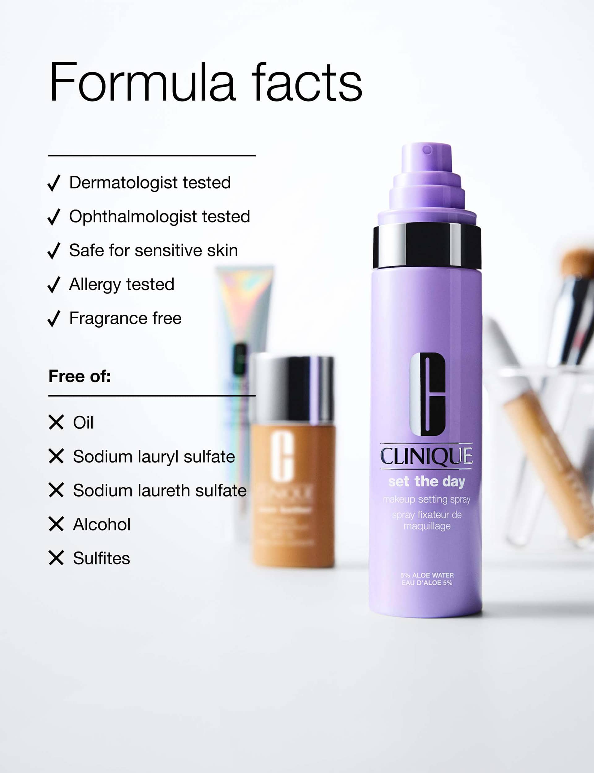 Clinique Set The Day makeup setting spray 100ml (British brand)