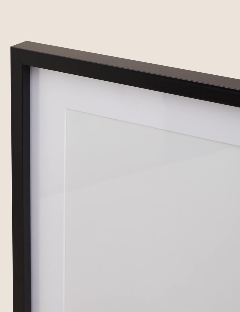 Set of 11 wood photo frames in multiple sizes (British brand)