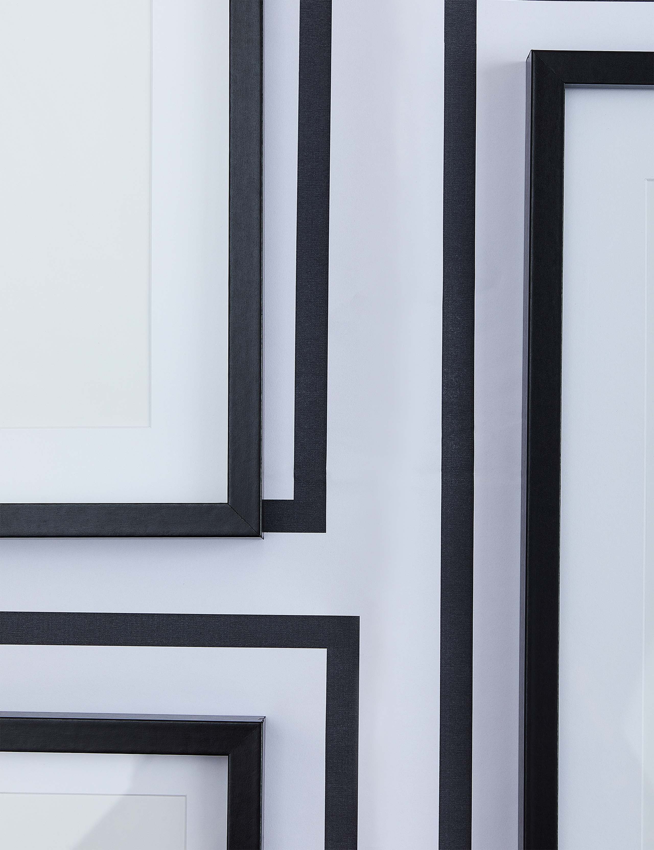 Set of 11 wood photo frames in multiple sizes (British brand)