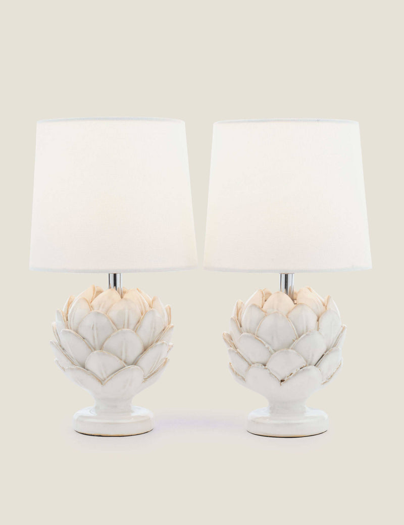 Laura Ashley artichoke table lamps set of two, imported from the UK