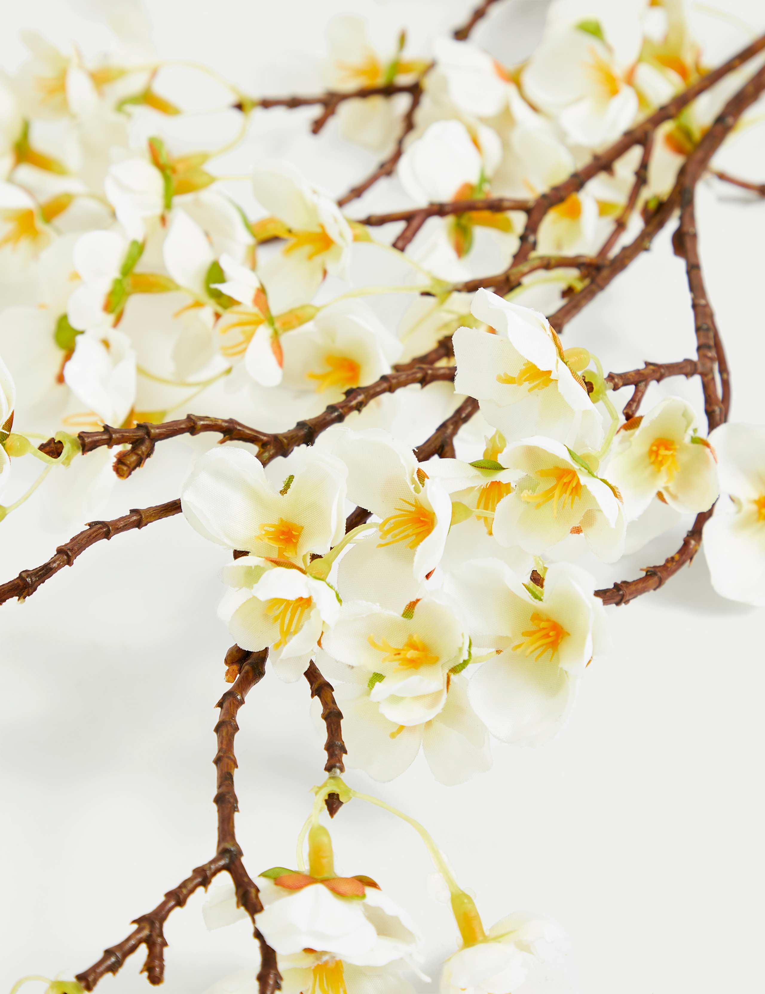 Set of 2 artificial cherry blossom stems 100 cm long (British brand)