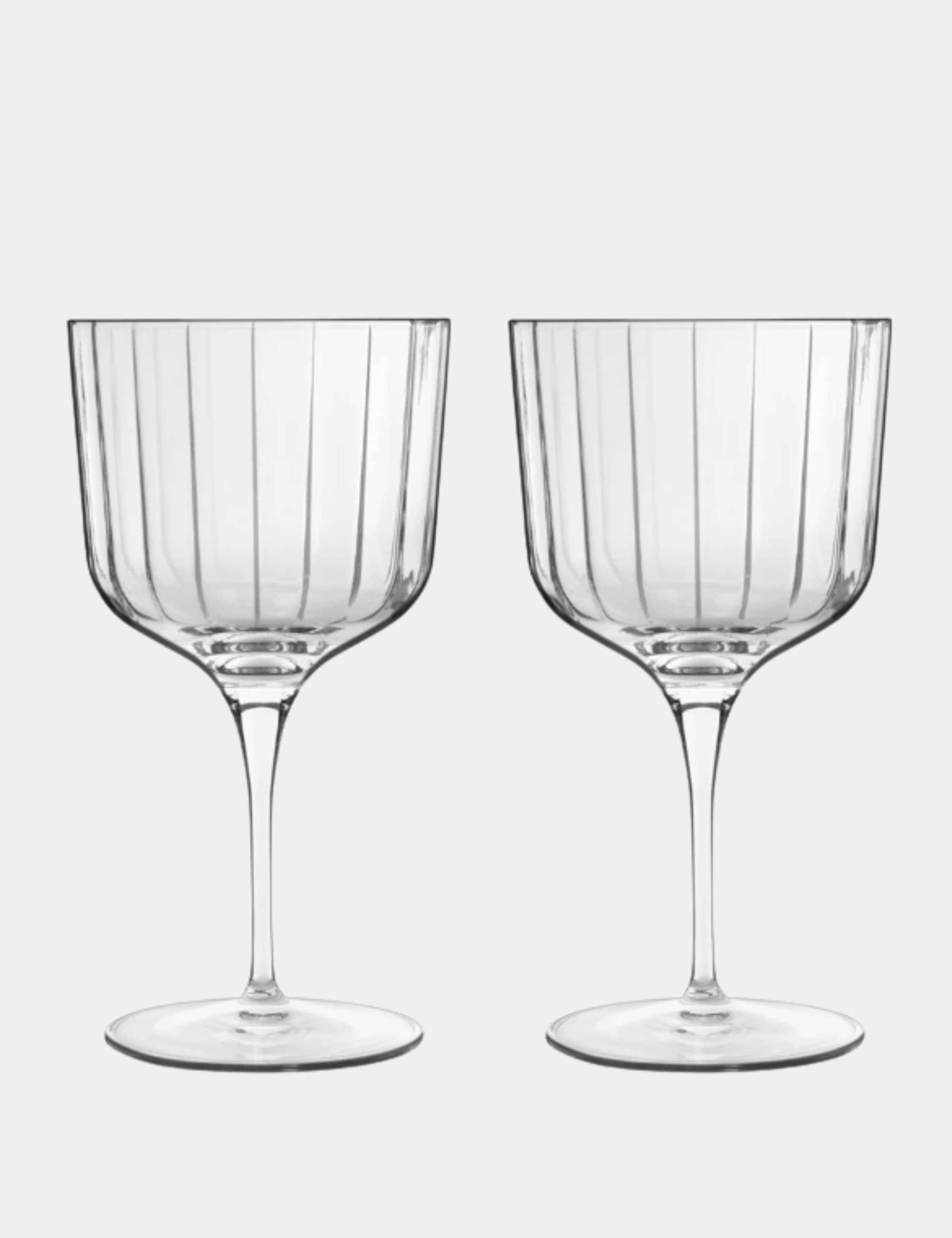 Luigi Bormioli Bach Sloe gin glasses (British brand)