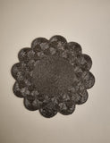 Set of two beaded scallop placemats (British brand)