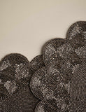 Set of two beaded scallop placemats (British brand)