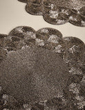 Set of two beaded scallop placemats (British brand)