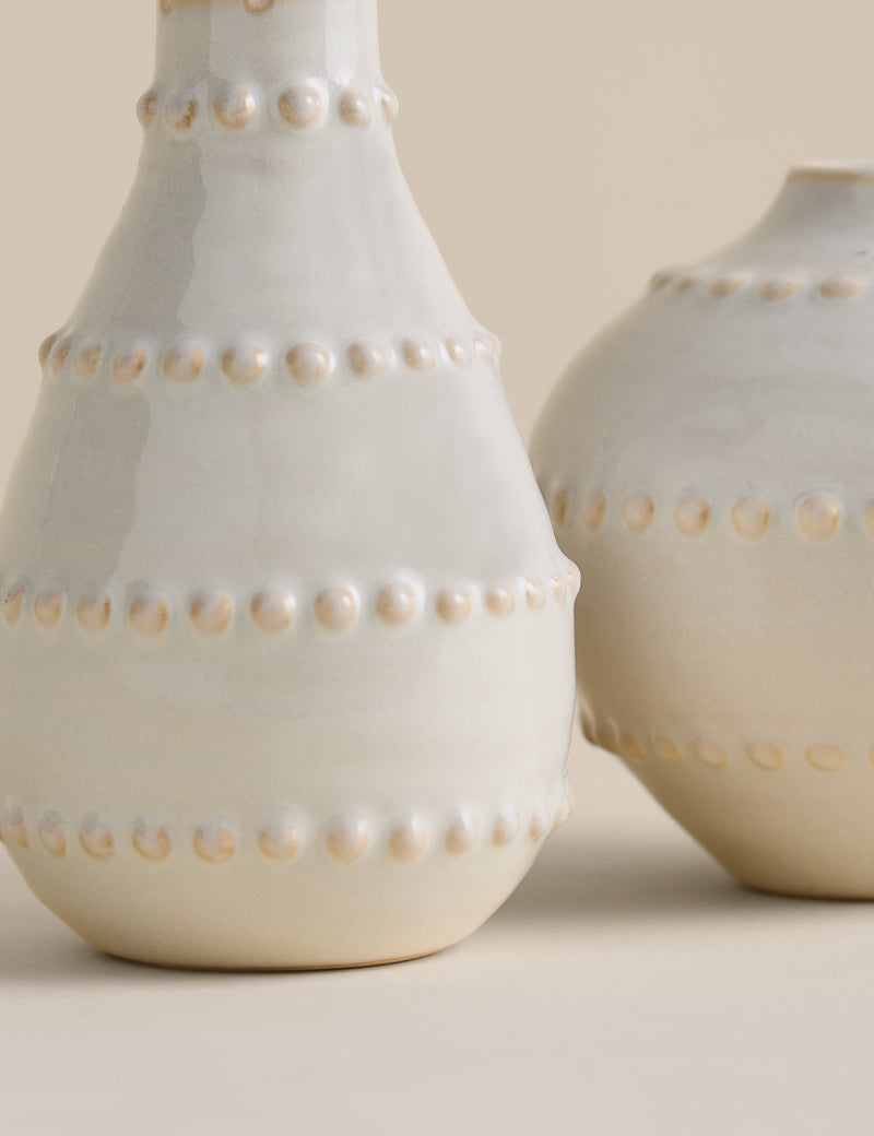 Set of 2 Bobble Bud ceramic vases - British product