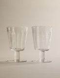 Bubble wine glasses set of 2 with captured bubbles, UK version