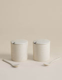 Ceramic pinch pots set of two with speckle glaze - British product