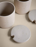 Ceramic pinch pots set of two with speckle glaze - British product