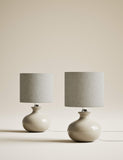 Set of 2 ceramic small table lamps, UK version