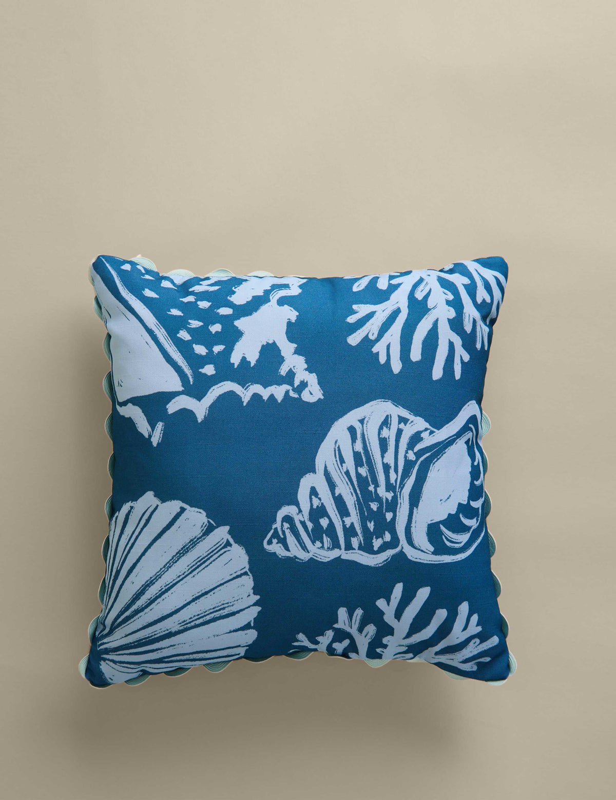 Coastal outdoor cushions set of two 43cm square - British product