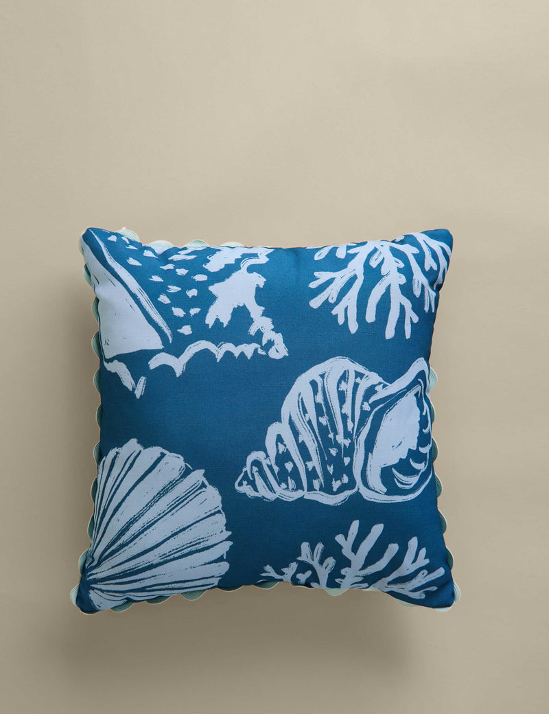 Coastal outdoor cushions set of two 43cm square - British product
