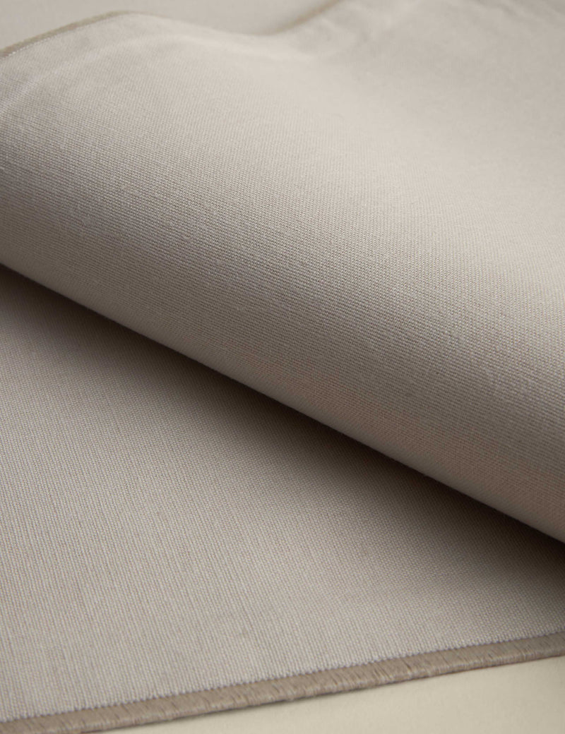 Cotton linen embroidered edge placemats set of 2, UK version