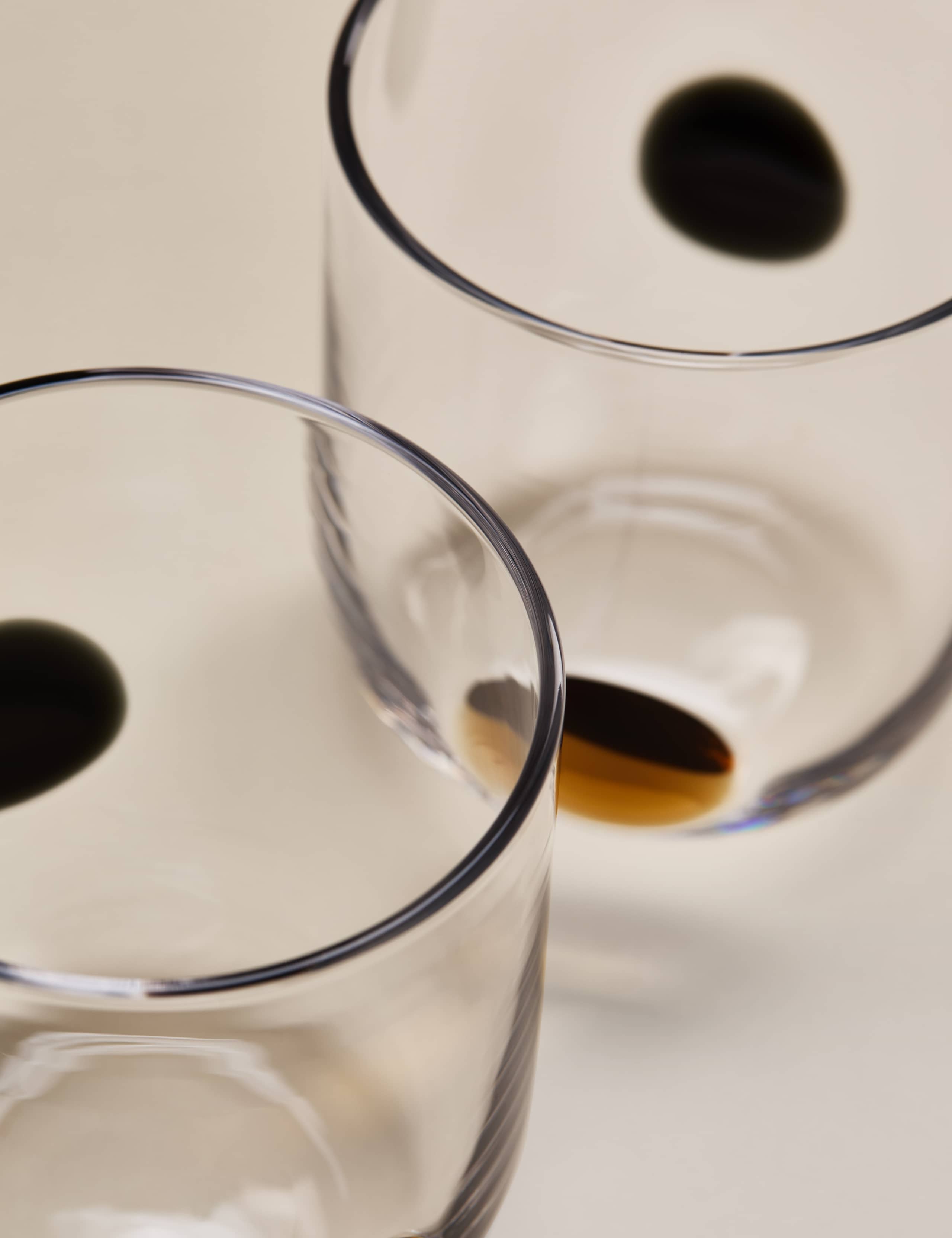 Set of two dot tumblers (British brand)