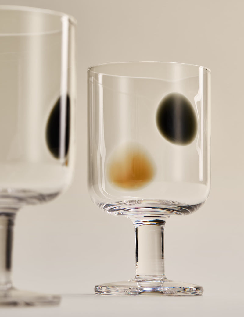 Dot wine glasses set of two, imported from the UK