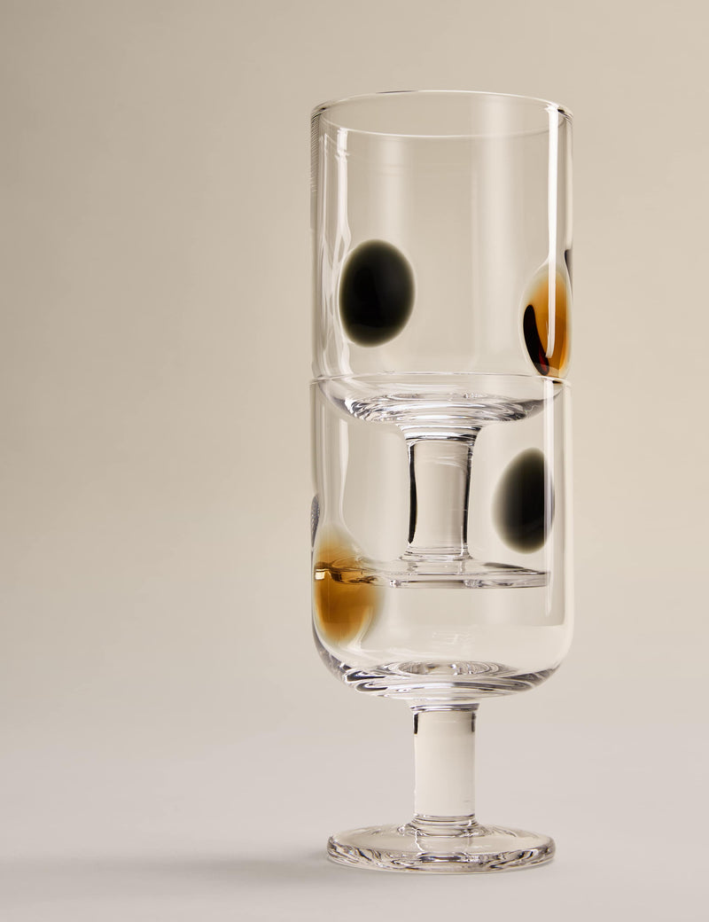 Dot wine glasses set of two, imported from the UK