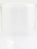 Set of 2 double wall glass mugs 265ml, UK version