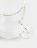 Set of 2 double wall glass mugs 265ml, UK version
