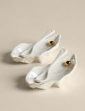Set of 2 Fine China Oyster Shell Pinch Pots