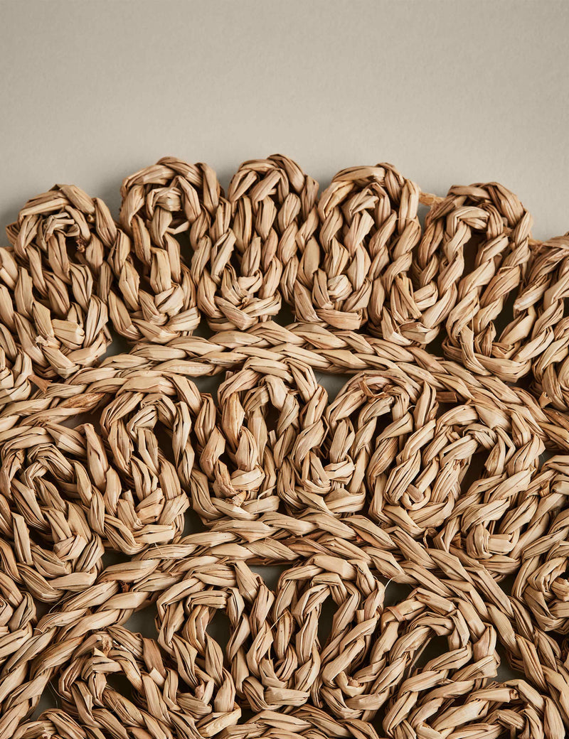 Floral rattan placemats set of 2 (British brand)